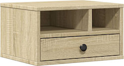 Druckerständer Sonoma Eiche 40x32x22,5 cm aus behandeltem Holz