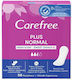 Carefree Plus Normal Fresh Scent Καθημερινή Σερβιέτα Σερβιέτες 56 Τμχ Γυναίκες