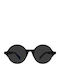 Urban Owl Serene Unisex Sunglasses with Black Plastic Frame and Black Lens