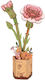 Rowood Παιχνίδι Κατασκευών Ξύλινo Pink Carnation για Παιδιά 8+ Ετών