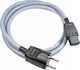 Melodika Mdp50g Power Cable Ground Network 3x2.5mm2 Schuko IEC C13 Gunmetal Length 5m