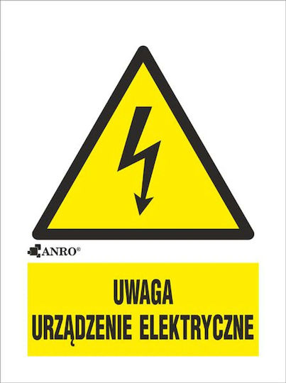 Anro Placă de avertizare Avertisment 52x7.4cm