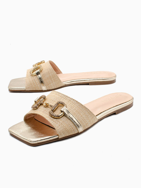 Seven Anatomic Synthetic Leather Women's Sandals Beige