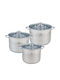 KING Hoff Pots Set of Stainless Steel with No Coating Inox 6pcs