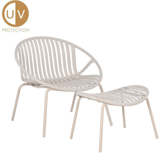 Nadin Gartenstühle Off-White 2Stücke 79,5x70x79,5cm