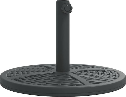 vidaXL Umbrella Stand made of Plastic Silver 38x38cm