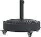 vidaXL Umbrella Stand made of Plastic Black Vel...