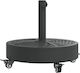 vidaXL Umbrella Stand made of Plastic Black Vel...