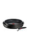 Tefal Ingenio Eco Resist Set De Tigăi Din Aluminiu Negru Cu Acoperire Antiaderent 2 Piese