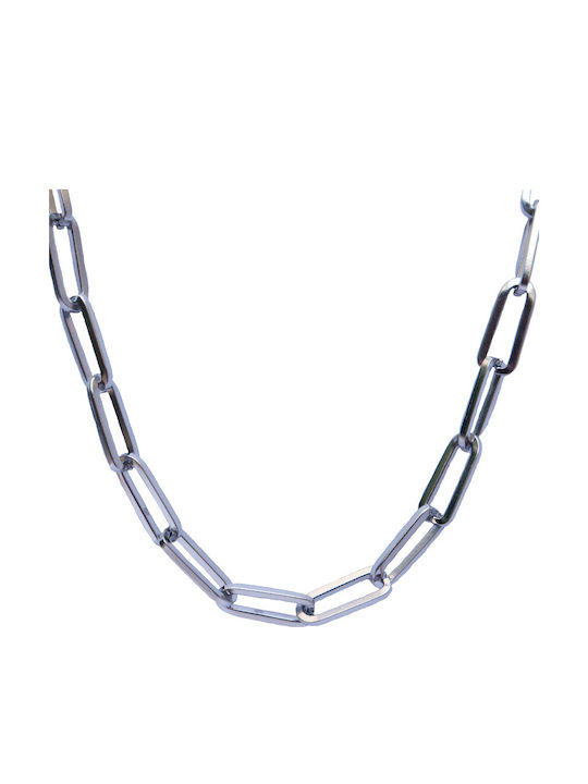 Theodora's Jewellery Αλυσίδα Λαιμού από Ατσάλι