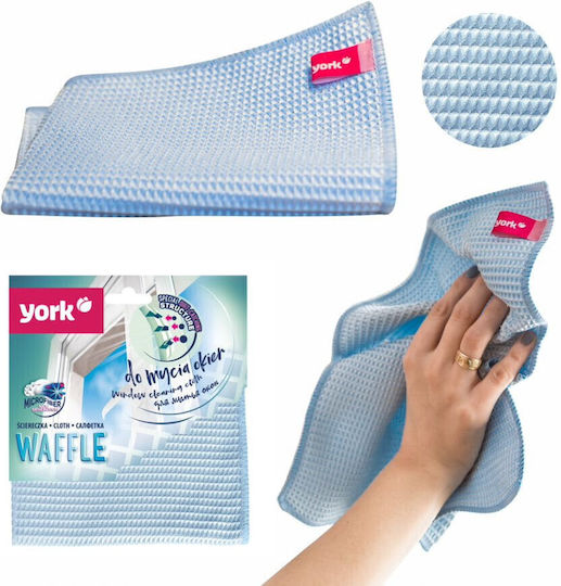 York Reinigungstücher mit Mikrofasern für Windows Blau 35x35cm