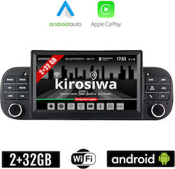 Kirosiwa Car-Audiosystem für Fiat Panda (Bluetooth/USB/WiFi/GPS/Apple-Carplay/Android-Auto) mit Touchscreen 7"