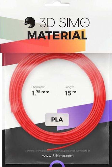 3DSimo PLA 3D-Drucker-Filament 1.75mm Rot