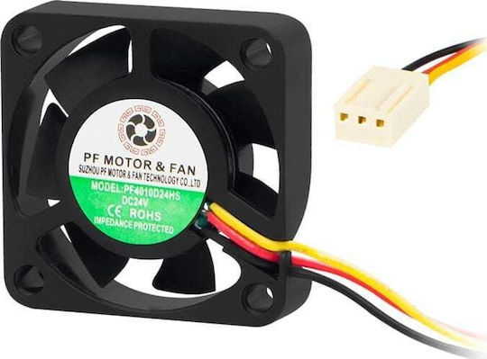 Blow Case Fan 40mm (6400rpm / 7cfm) Χωρίς Led Φωτισμό και Σύνδεση 3-Pin
