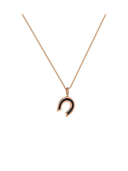 Rose Gold 14k Pendant Pink Petal Chain Photo 45cm