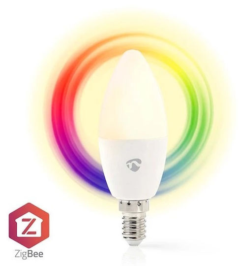 Nedis Smart Λάμπα LED 4.9W για Ντουί E14 RGB