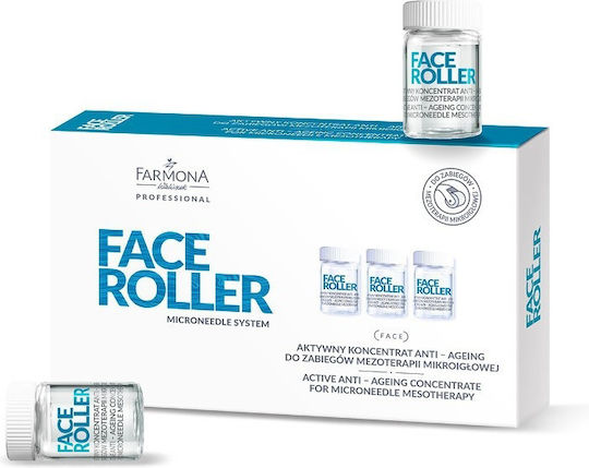 Farmona Face Roller Feuchtigkeitsspendend & Anti-Aging Serum Gesicht 5x5ml