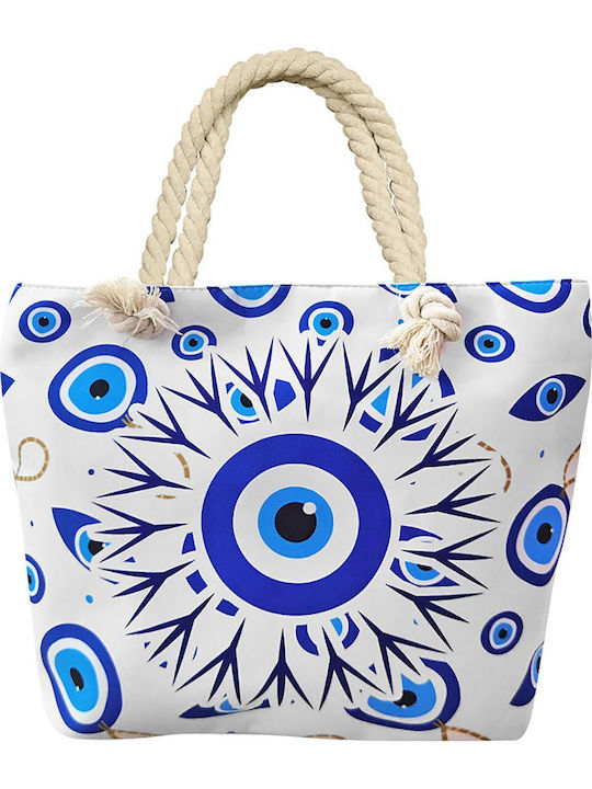 Summertiempo Fabric Beach Bag Light Blue