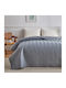 Liolios Home Coverlet King Size Microfiber Denim 260x240cm