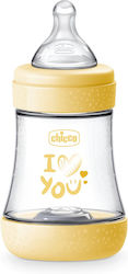 Chicco Perfect 5 Пластмасова Бебешка Бутилка с Силиконов Биберон за 0+ Месеца 150 мл
