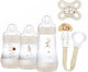 Mam Plastic Baby Bottle Set Welcome Anti-Colic with Silicone Nipple for 0+, 0+ m, months Beige Elephant - Beige 260ml 5pcs