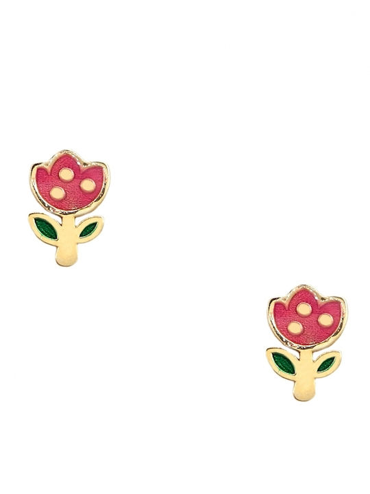 Polytimo Kids Earrings Studs from Gold