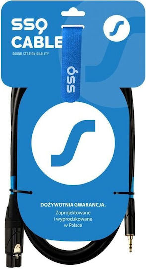 Sound Station Quality (SSQ) Cable XLR male - 3.5mm male Μαύρο 2m SS-2090