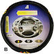 Autoline Car Steering Wheel Cover 11026 B with Diameter 38cm made of Leatherette Black