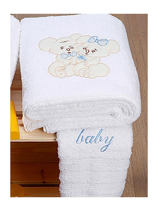 Sunshine Set de prosoape pentru copii 2pcs White Blue