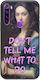 Vintage Lady Dont Tell Me What To Do Xiaomi Redmi Note 8 2021 Black Tpu Μαύρη Σιλικόνη