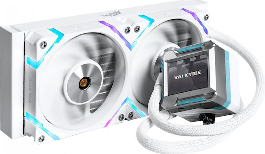 Valkyrie Syn 240 ARGB Υδρόψυξη AIO CPU με 2 Ανεμιστήρες 120mm Λευκή