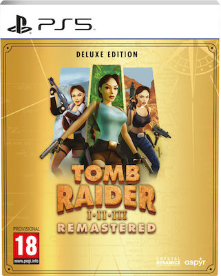 Tomb Raider I-III Remastered Starring Lara Croft De lux Ediție Joc PS5 - Precomandă