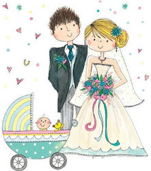 Ευχετήρια Κάρτα Rachel Ellen Desighn Gmin66 Wedding Christening