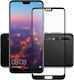 5D Full Face Tempered Glass Μαύρο (Huawei P20)