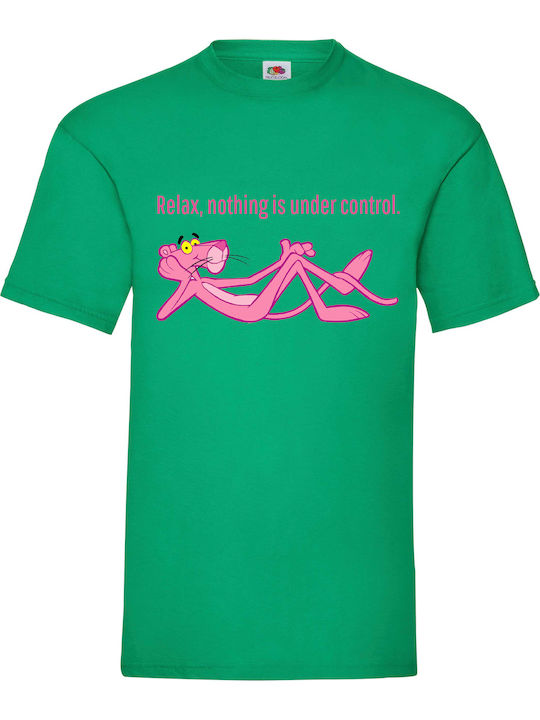 Fruit of the Loom Pink Panther Blouse Green Cotton