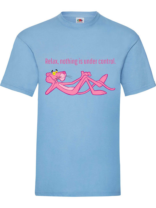 Fruit of the Loom Pink Panther Blouse Blue Cotton