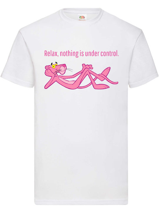 Fruit of the Loom Pink Panther Blouse White Cotton