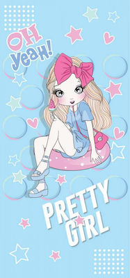 Beach Towel Microfiber Pretty Girl 150x70cm Rec47wz7