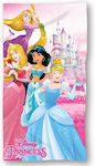 Πετσέτα Θαλάσσης Quick Dry Disney Home Princess 30 70x140 Pink 100% Microfiber