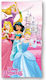 Бързосъхнещо плажно кърпче Disney Home Princess 30 70x140 розово 100% микрофибър