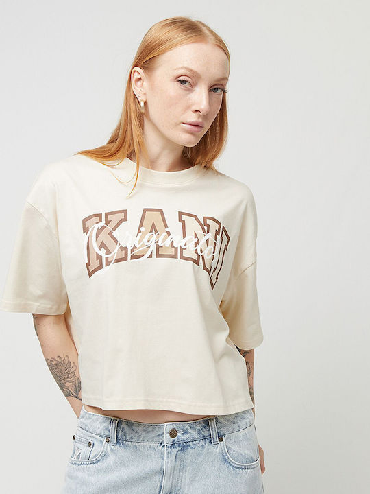 Serif Damen Crop T-Shirt Off White