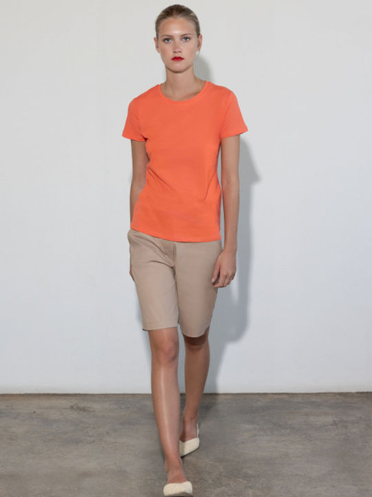 Desiree Damen Bluse Kurzärmelig orange