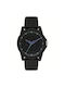 Armani Exchange Watch Battery with Black Rubber Strap