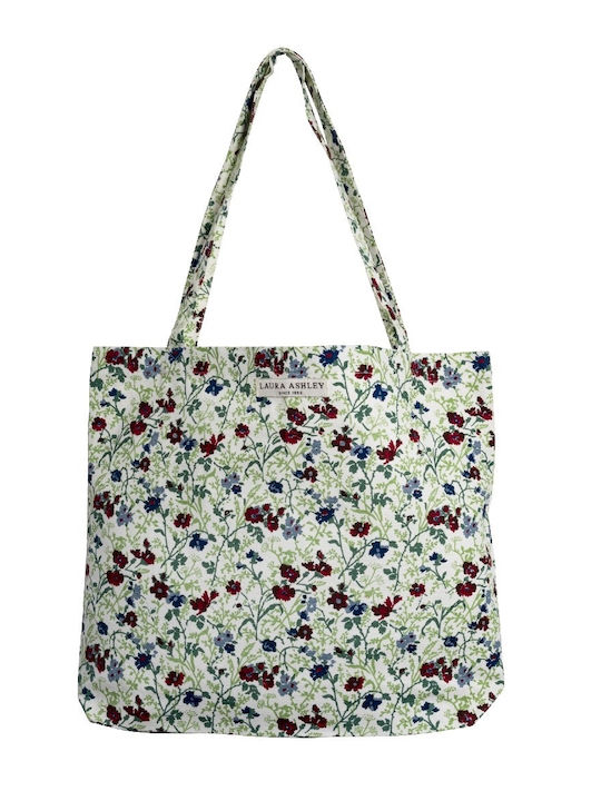 Laura Ashley Wild Clematics Τσάντα Ψώνια Υφασμάτινη Λουλούδια 44x36cm