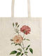 Skona Ting 38 X 42 Cm Eco-friendly Canvas Bag Bouquet Roses