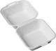 Clamshell Food Container Burger Sugarcane 1 Compartment 15x15cm Set of 125 Tg478876