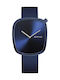 Bering Time Men's Watch 40mm Battery with Blue Fabric Strap