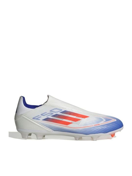 adidas F50 League IE0606 Football Shoes with Cleats Cloud White Solar Red  Lucid Blue