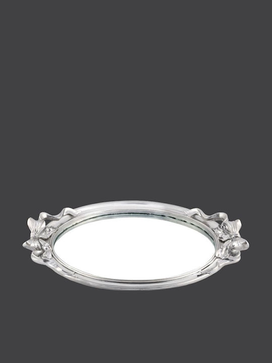 La Vista Wedding Tray with Mirror Silver 1pcs