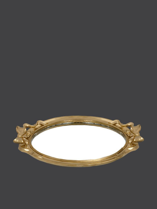 La Vista Wedding Tray with Mirror Gold 1pcs
